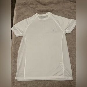 Unisex white fresh sport gym t shirt top